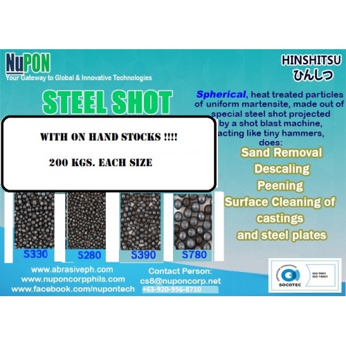 STEEL SHOT ON HAND STOCKS STEEL SHOT ON HAND STOCKS